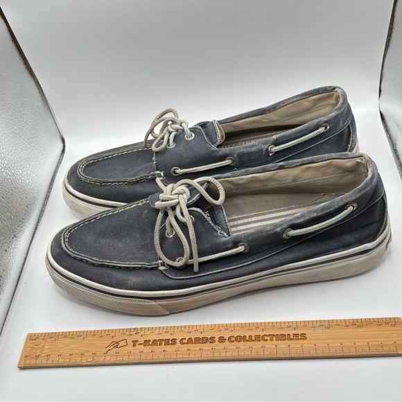Sperry Topsider Boat Shoes –Navy Blue- men’s – size 12 - Picture 2 of 5